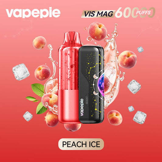 PEACH ICE-VIS MAG 60000 PUFFS+Pod combo pack